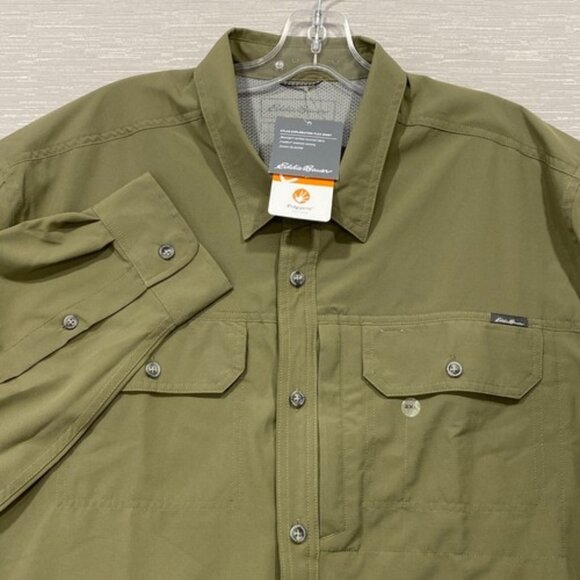 Eddie Bauer Men's Atlas Exploration Flex Long-Sleeve Shirt (NWT) size XXL - Picture 1 of 1